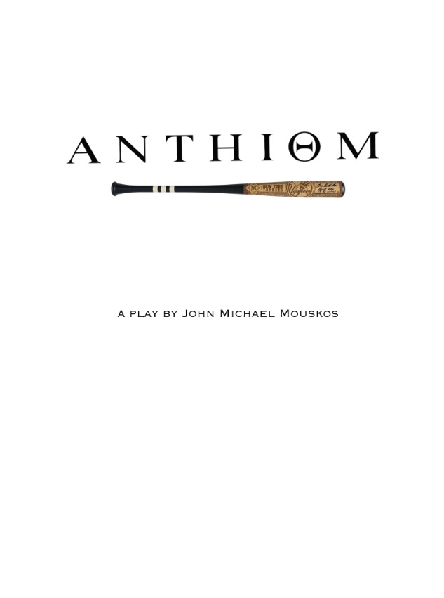 Anthiom cover — a battered baseball bat beneath the title